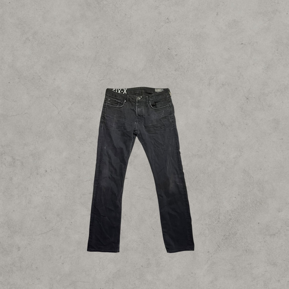 Buffalo David Bitton Six-X Basic Slim Straight Stretch Jeans Black W33 L34